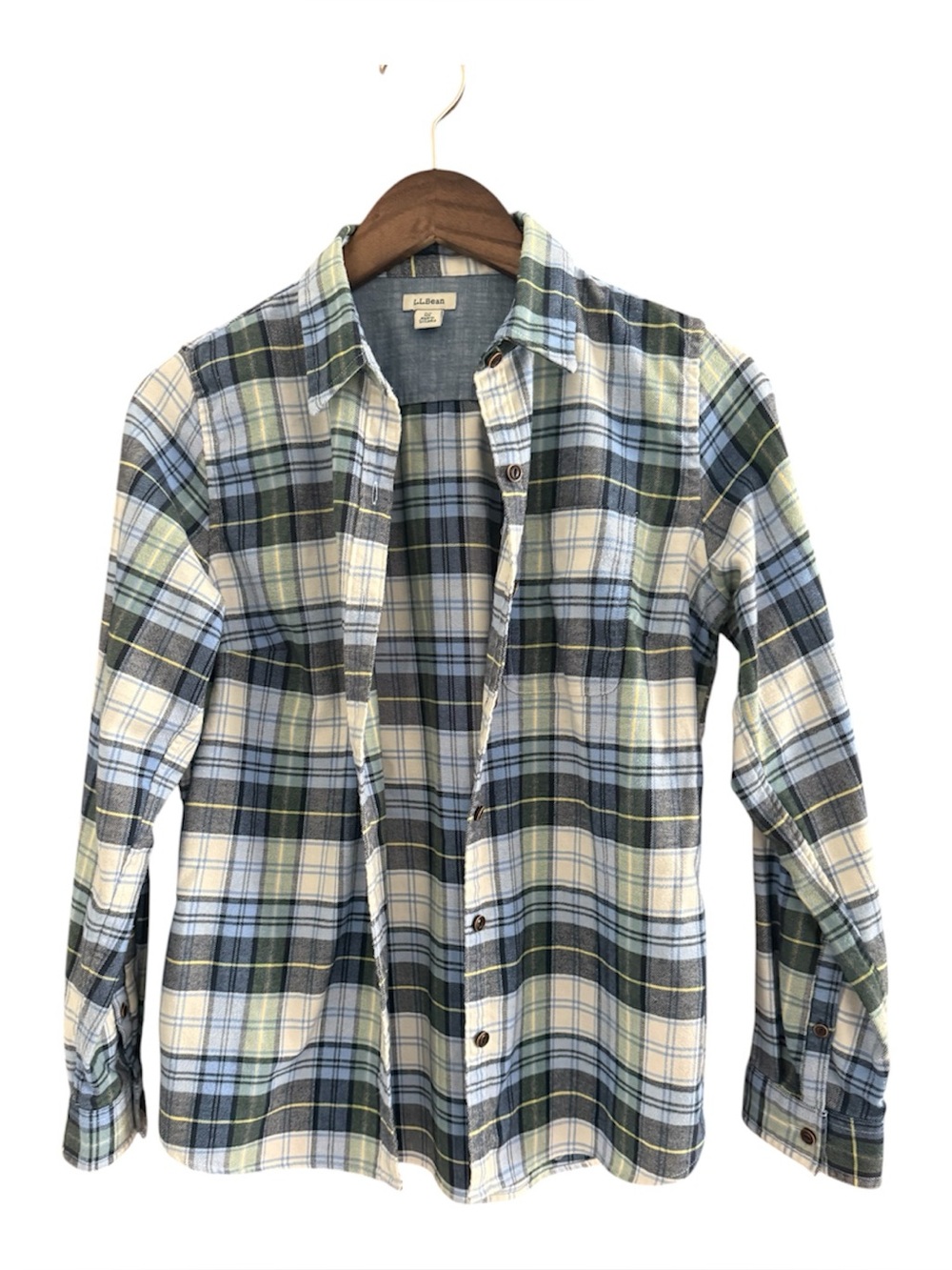 LL Bean flannel.
